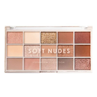 MUA 15 Shade Eyeshadow Palette – Soft Nudes