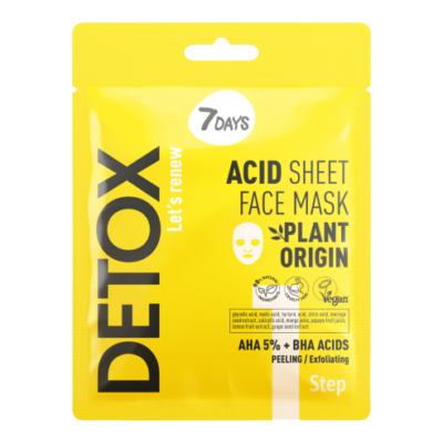 7DAYS Acid Sheet Face Mask AHA (5%) + BHA